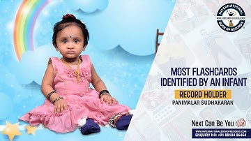 MOST FLASHCARDS IDENTIFIED BY AN INFANT