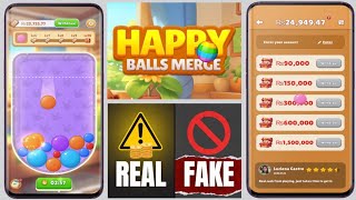 Happy Balls Merge Withdrawal - Happy Balls Merge Real Or Fake - Happy Balls Merge App screenshot 2