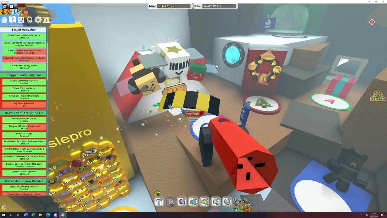 Tuer la Golden Cogmower DEFI bee swarm simulator