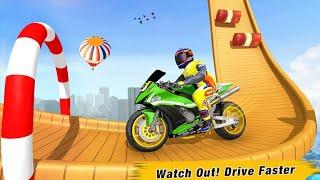 Bike Moto stunts Trickey Master mobile gameplay screenshot 2