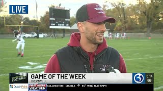 Game of the Week: Cromwell and Portland combined football team getting ready for kickoff