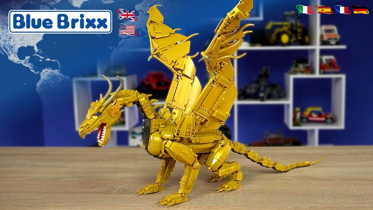 Guardian of Gold: BlueBrixx Emperor Dragon | The Dark Eye DSA | 1550 pcs