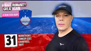 Eddie Izzard A Run For Hope - Marathon 14 - [Ljubljana, Slovenia - January 14, 2021]