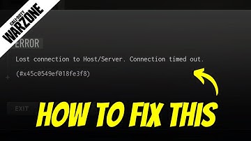 How to Fix Lost Connection to Host in Warzone