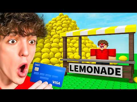 Spending $9,043,277 To Build The BIGGEST LEMONADE STAND In Roblox!