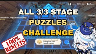 All 3/3 Stage's Puzzles of the Challenge | A Tower Unto Wisdom and Folly  [Genshin Impact] 