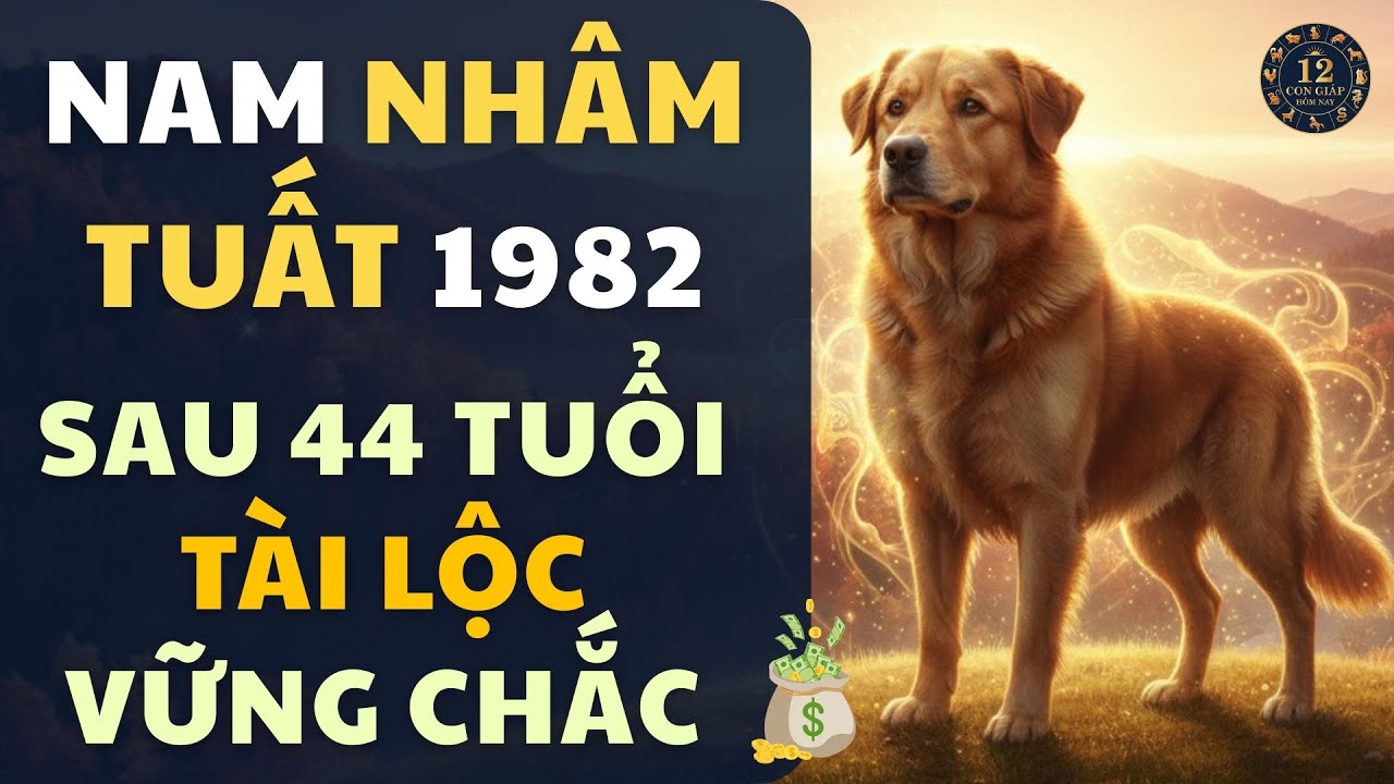 🐶 Nam Nhâm Tuất 1982 Trọn Đời: Tiền Đến Muộn – Sau Tuổi 44 Tài Lộc Vững Chắc 