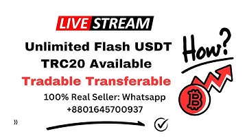 How to create flash USDT Trc20 || Flash usdt trc20 available || #realseller #bitcoin