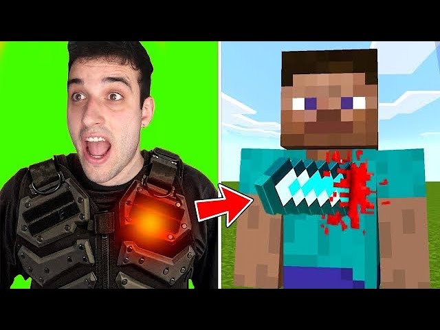 minecraft mas eu TOMO DANO NA VIDA REAL! 