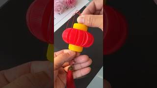 Use the bottle caps to make Chinese lantern 🏮 #chinesenewyearcraft #tutorial #craft #diy