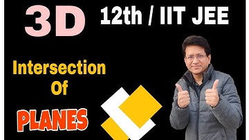 The equation of the plane passing through the intersection of two planes | 3D geometry