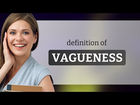Vagueness • what