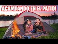 ACAMPANDO EN EL JARDIN DE MI CASA QUE FRÍO! 😱 ft El Mundo de Camila ❄ Reto 24 Horas Sandra Cires Art