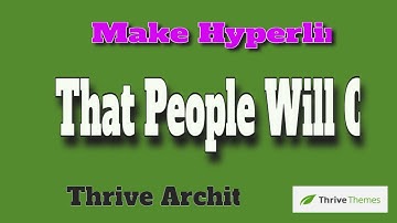 Hyperlink Design Animation | Thrive Architect | Easy Hyperlink Animation