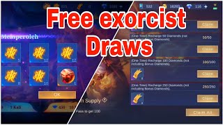 Exorcist Event Free Draws || What You Got From Event Exorcist Free Draws || Mobile Legends