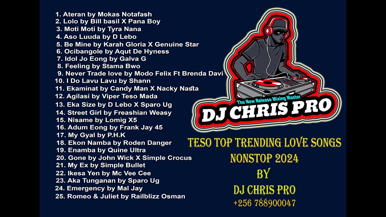 TESO TOP TRENDING LOVE SONGS NONSTOP 2024 BY DJ CHRIS PRO @ +256 788900047
