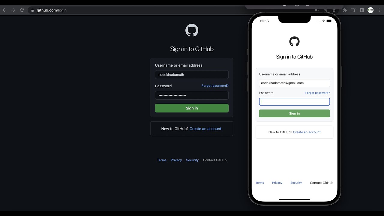 GitHub Login Page Clone Part - 1 | Light Theme | Flutter UI | CodeKhadamath