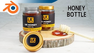 Honey Bottle - Blender 3D Tutorial