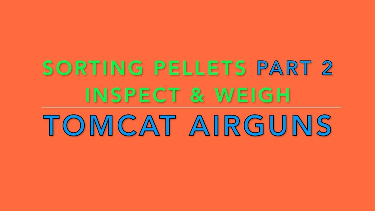 Pellet Sorting part 2 - inspect and weigh