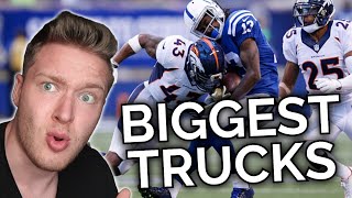 Swedish Soccer Fan Reaction to The Best Trucks in NFL History! NFL Reaction