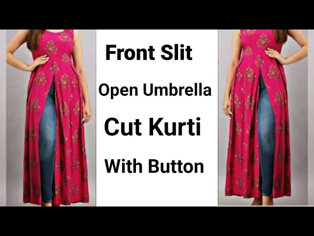 Cotton Alia cut Kurti Set | Gulabi Silk