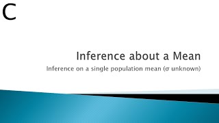 Inference for 1 Sample Means in Practice: Concept