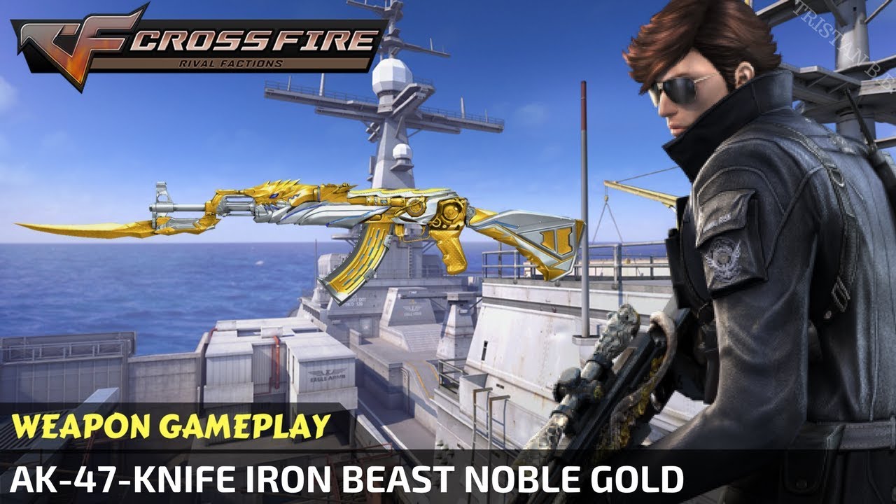 CrossFire - AK-47-Knife Iron Beast Noble Gold
