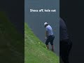 Shoes off, hole out 🚫👟 Yani Tseng loses the socks and shoes to get a good stance and chips in!