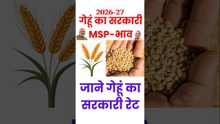 MSP rate of wheat increased 2026-27 | Gehun ka Sarkari rate kya hai | UP mein gehun ka Sarkari bhav