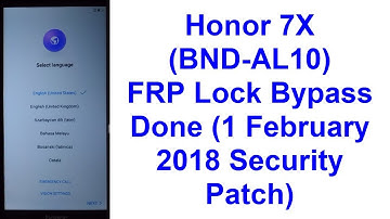 Honor 7x (BND-AL10) FRP (Google Account) Lock Remove Done (February 2018 Security Patch) Android 7.0