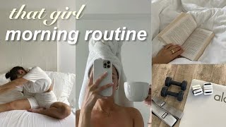 “THAT GIRL” MORNING ROUTINE | self care, healthy habits, workouts, productive & more
