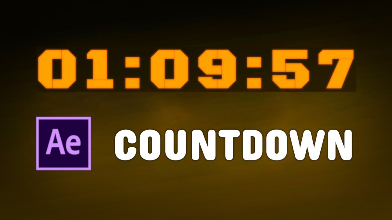 Countdown / Timer in After Effects erstellen (Deutsch) - YouTube