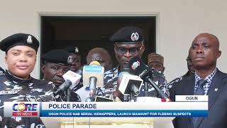 OGUN POLICE NAB, PARADE SERIAL KIDNAPPERS, LAUNCH MANHUNT FOR FLEEING SUSPECTS...!