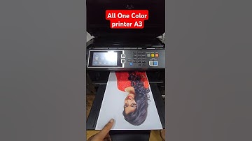 Epson L1455 A3 Duplex All-in One Color printer Speed Test print 🖨