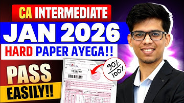 CRACK CA INTER JAN 26 EASILY! CA INTER JAN 26 MASTER STRATEGY🔥CA INTER jan 2026 strategy | ICAI