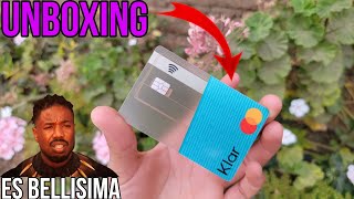 Me llegó la tarjeta de KLAR🙃| Muy impresionante 🔴 #tarjetadedebito #unboxing