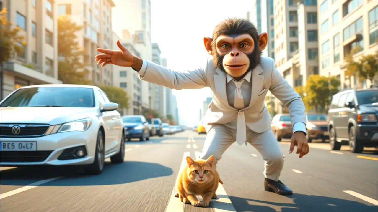 A Human-Like Monkey’s Day Out — From Helping a Cat to Touching Everyone’s Heart