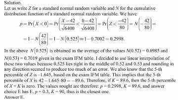 Exam IFM exercise for October 1, 2018