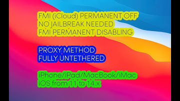 FMI OFF OPEN MENU PROXY MANUAL METHOD IOS 11-14.x