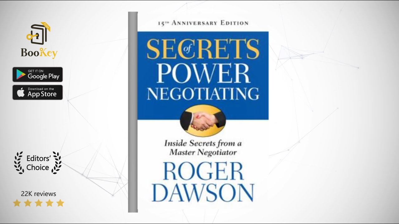 Secrets of Power Negotiating  Book Summary By Roger Dawson  Inside Secrets from a Master Negotiator