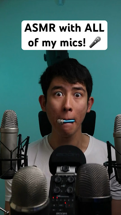 ASMR with ALL my mics! 🎤 #asmr