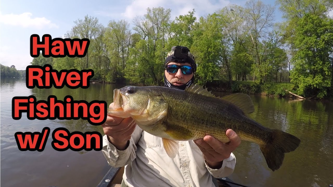 Haw River Spring Bass Fishing –    Had to work for these fish(Big 1 Landed)