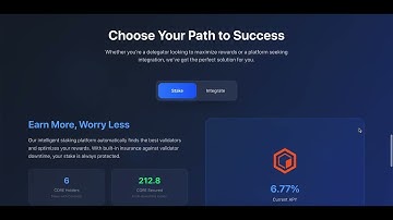 Corepilot Demo – Smarter Staking on Core