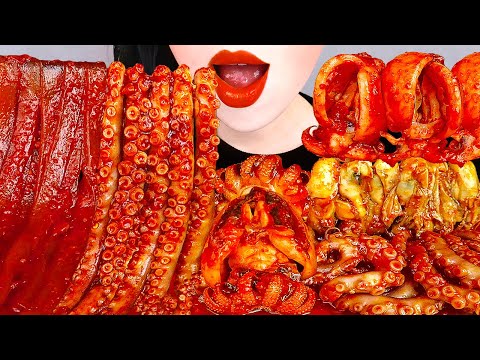 ASMR SPICY SEAFOOD BOIL MUKBANG 매운해물찜 먹방 OCTOPUS, OYSTERS, <strong>GLASS</strong> NOODLES, CUTTLEFISH <strong>COOKING</strong>&amp;amp;EATING