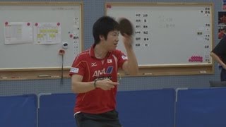 目指す初のメダリスト 卓球男子五輪代表が練習公開