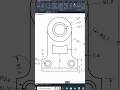 AutoCad 2d drawing (beginner) #autocad #shorts