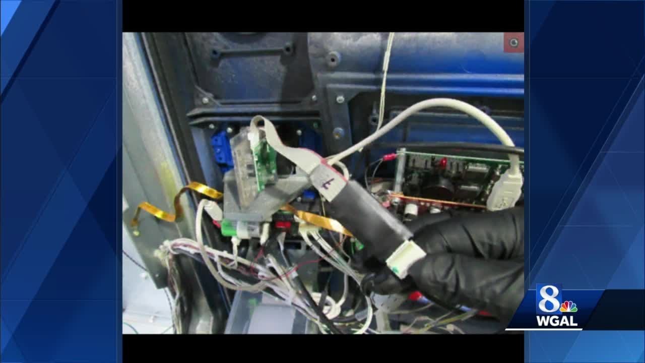 Credit card skimmer found at gas station - YouTube