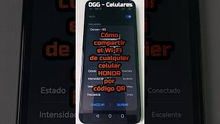 Cómo compartir el Wi-Fi de cualquier celular Honor por código QR #shorts #honor #codigoqr