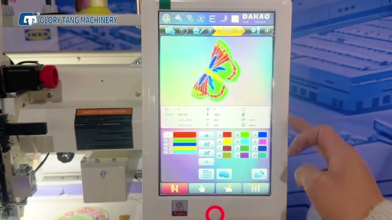 Glory Tang Computerized Two Head Embroidery Machine High Quality Durable perfect multifunctions