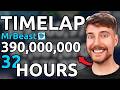 MrBeast Reaches 390 MILLION Subscribers | TIMELAPSE